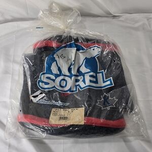 Sorel Black and Red Duffel Bag